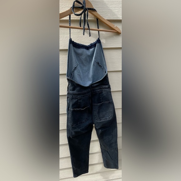 Free People Denim Overalls Jumpsuit Womens Size 2 - Picture 2 of 3